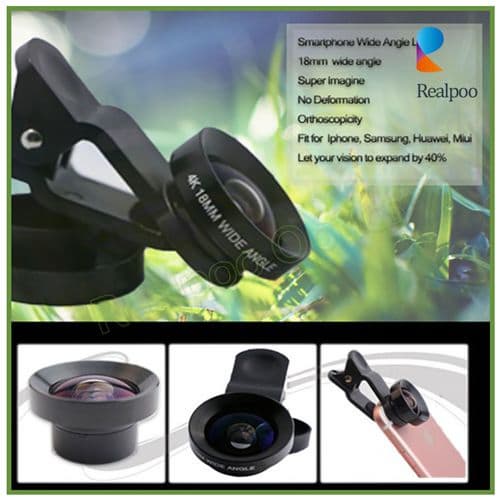 2017 NEW 18mm 4K Wide Angle lens for cell phone camera